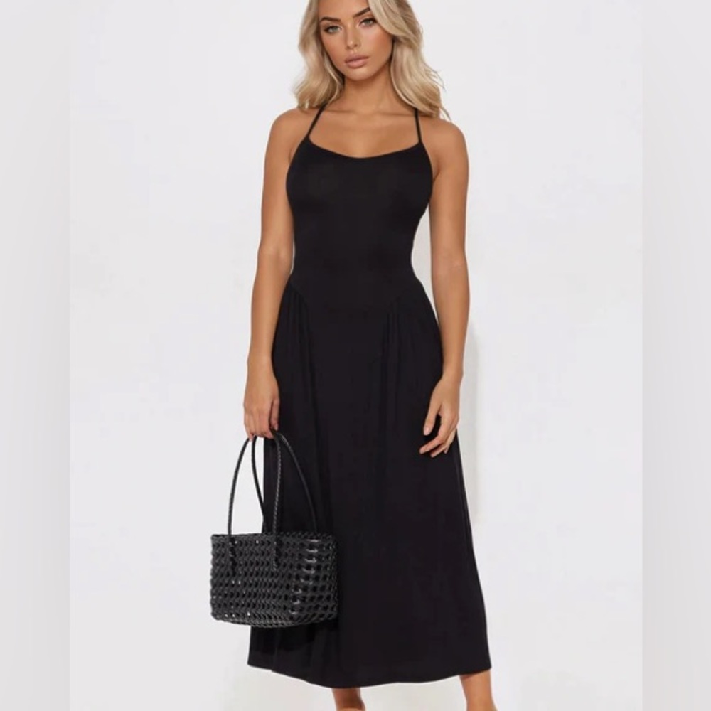 Plain Jane Tie Back Midi Dress NEW 🏷️